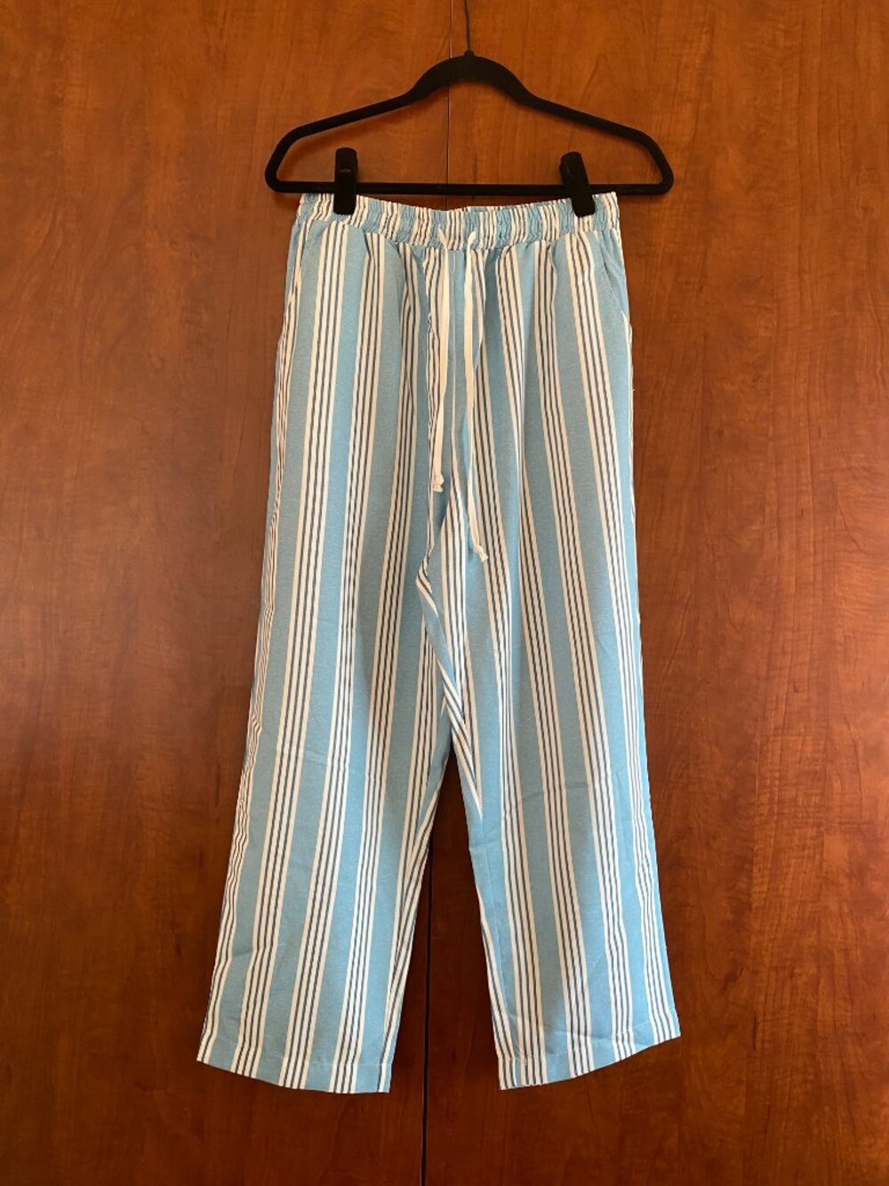 Striped drawstring pants